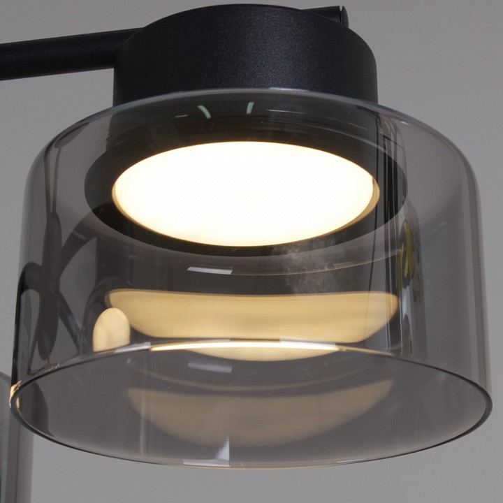 Люстра на штанге De City 47010-0.3-08 BK 8 ламп 47010-0.3-08 BK