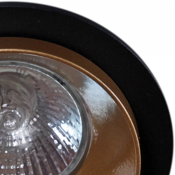 Встраиваемый светильник  51611-9.0-001MN MR16 BK+GD