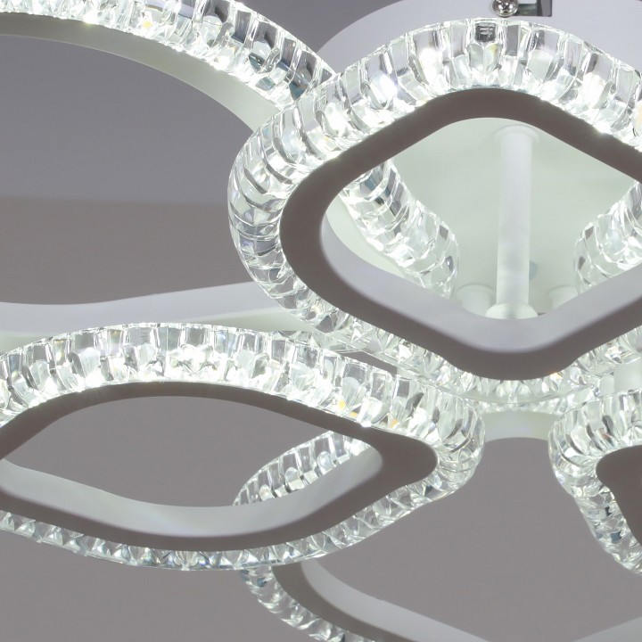 Люстра на штанге светодиодная Reluce 56890-0.3-3+3A WH