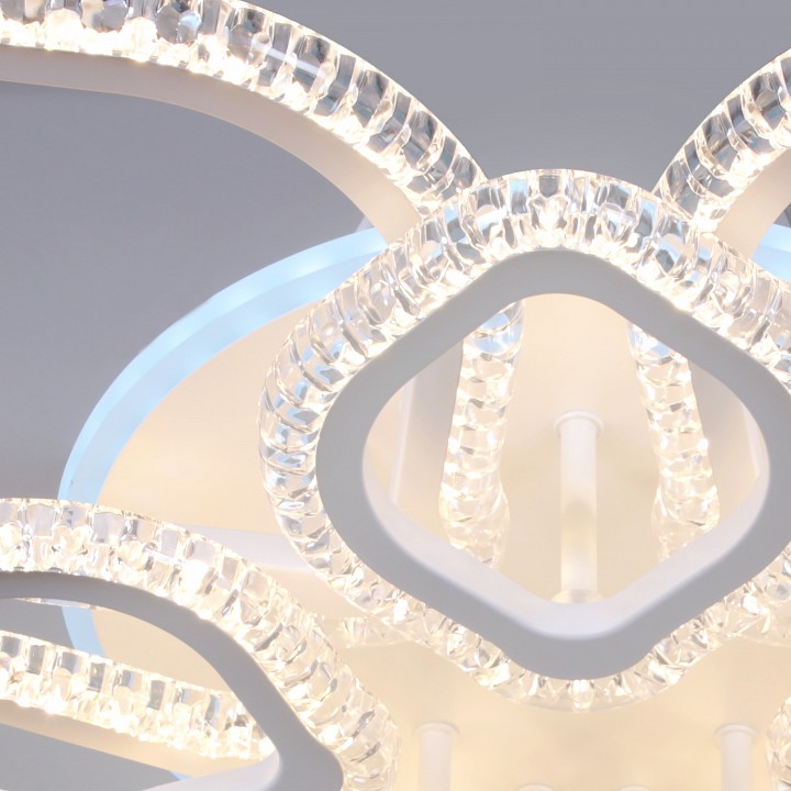 Люстра на штанге светодиодная Reluce 56890-0.3-5+5A WH (RGB)