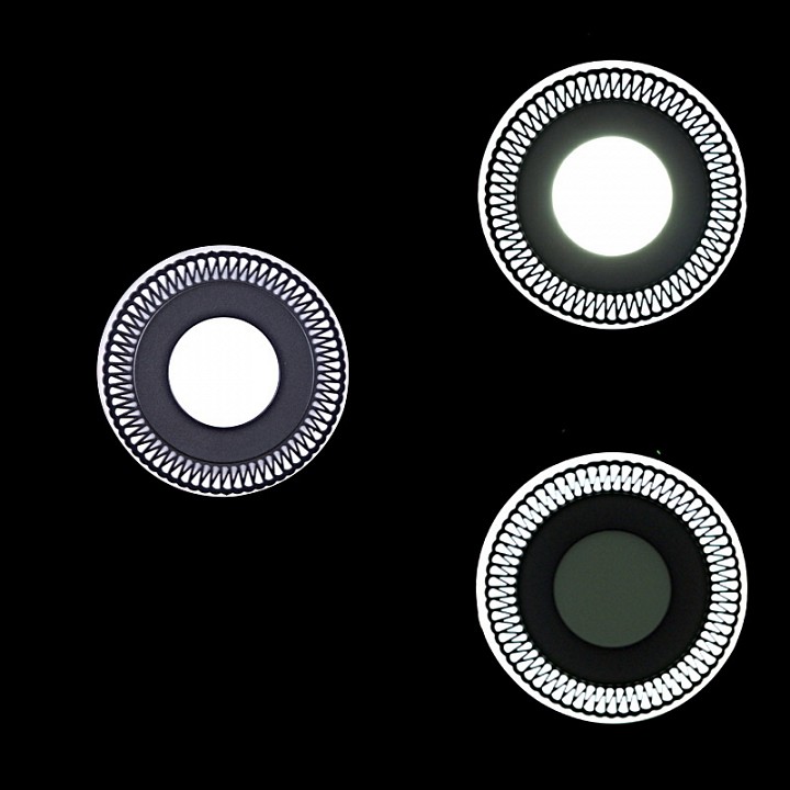 Встраиваемый светильник 63903-9.0-001RD LED3+3W BK