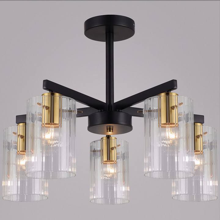 Люстра на штанге De Markt Бремен 5x40 Вт E14 74643-0.3-05