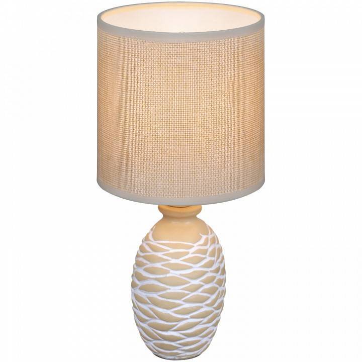 Настольная лампа декоративная Reluce бежевая 98231-0.7-01 BEIGE