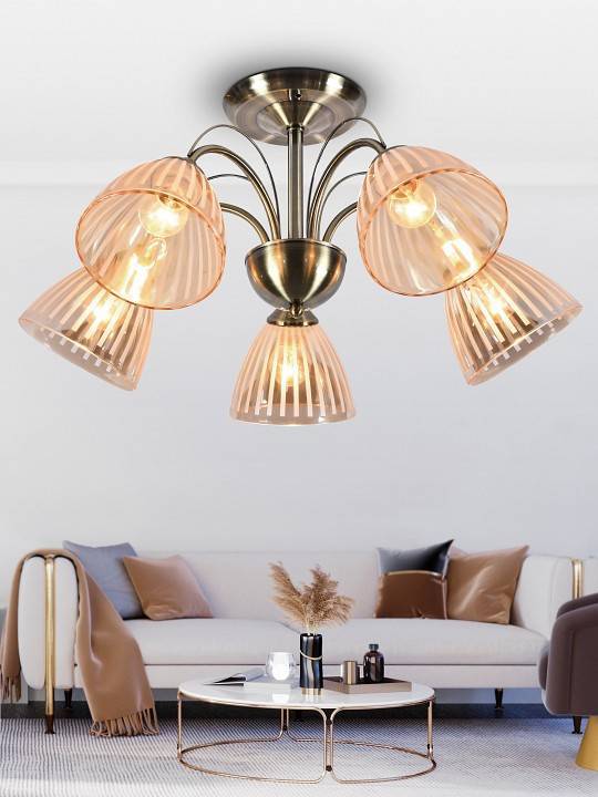 Люстра на штанге Rivoli Casilia 6xE14 Б0051987