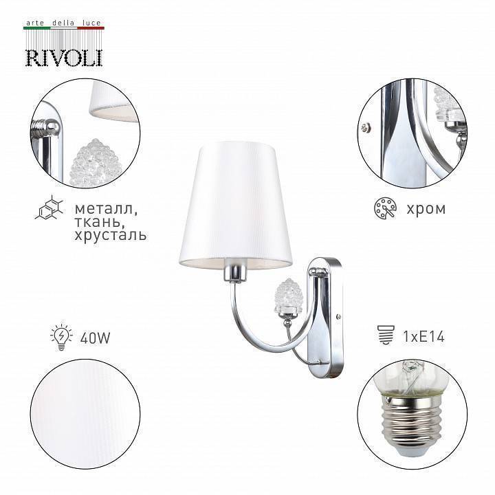 Бра Rivoli Bet 1xE14 Б0055483