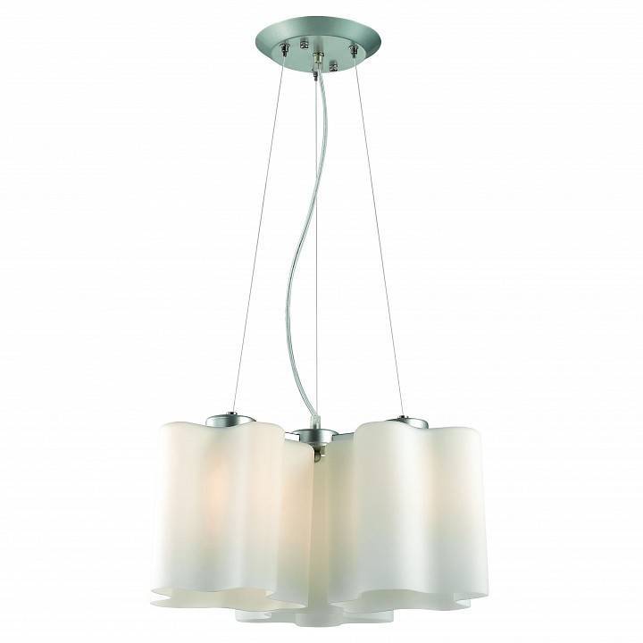 Подвесная люстра ST-Luce Onde 3 лампы матовое золото/белый SL116.503.03