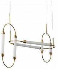 Подвесная люстра ST-Luce Olbia 6 ламп хром/белый SL6004.303.06