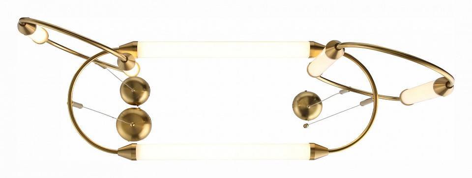 Подвесная люстра ST-Luce Olbia 6 ламп хром/белый SL6004.303.06