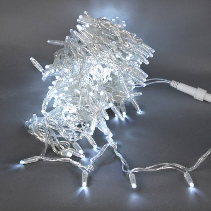 Гирлянда нить Sneha A-047C 200 LED 20 м IP44 белый свет A-047C WT