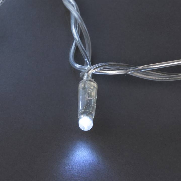 Гирлянда нить Sneha A-047C 200 LED 20 м IP44 белый свет A-047C WT