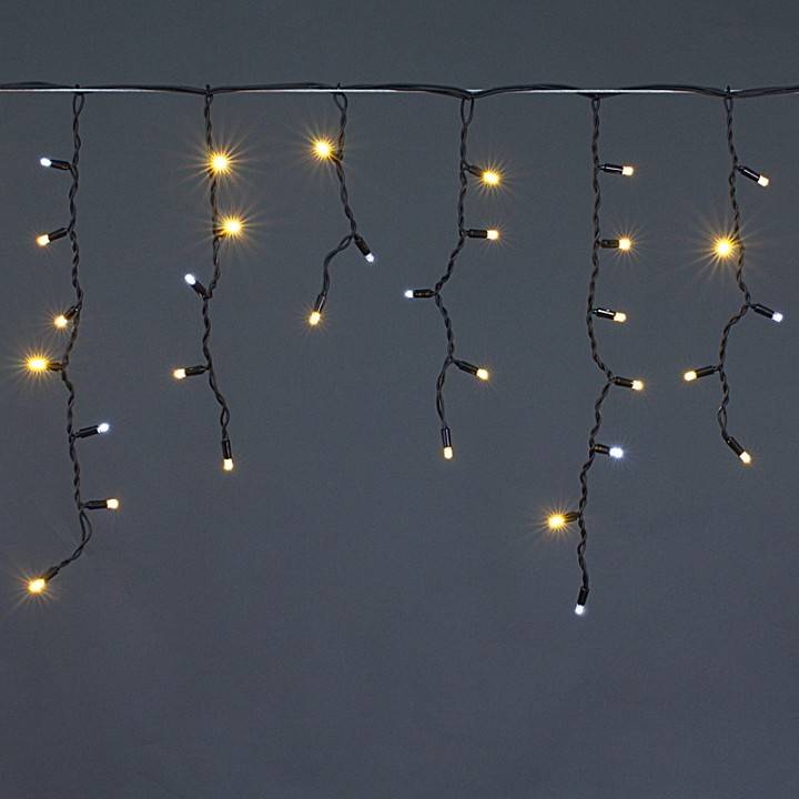 Бахрома световая Sneha A-057A 3x0.5 м теплый белый с мерцанием A-057A WW/W FLASH