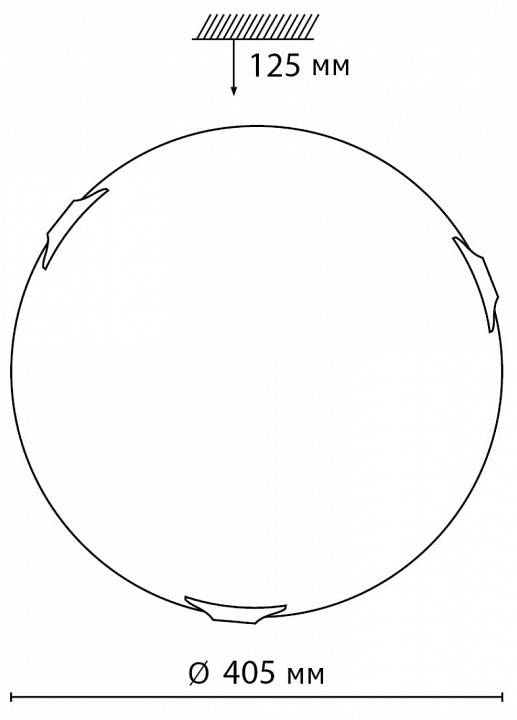 Светильник накладной Sonex Lufe 7601/DL