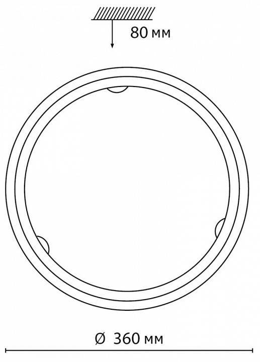 Накладной светильник Sonex Provence 7605/BL