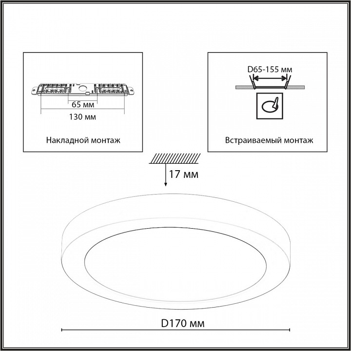 Встраиваемый светильник Sonex NEBULA WHITE 7790/12L