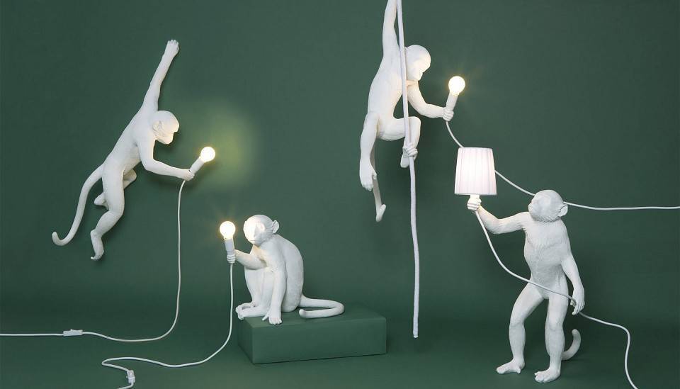 Лампа светодиодная Seletti Monkey Lamp E14 4Вт K R14880