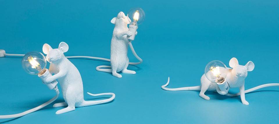 Лампа светодиодная Seletti Mouse Lamp E14 1Вт K 15220L