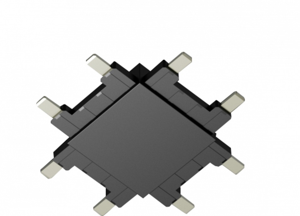 Соединитель X-образный для треков накладных SWG PRO SLIM CN-SLIM-BL-X