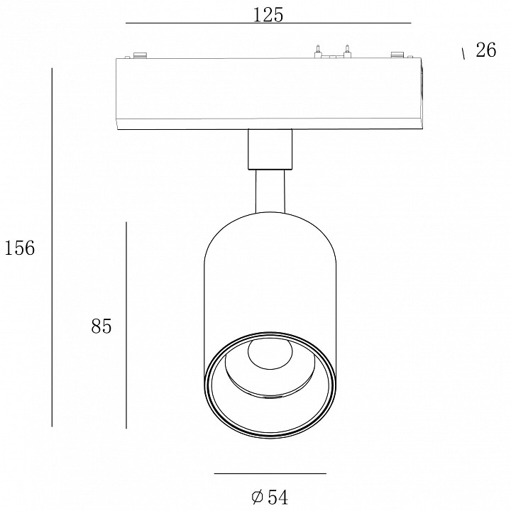 Светильник на штанге SWG PRO SLIM SL-SLIM-SPBL-15-CCT