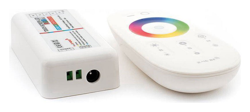 Контроллер-регулятор цвета RGBW с пультом ДУ SWG RF RGB RF-RGBW-S-24A