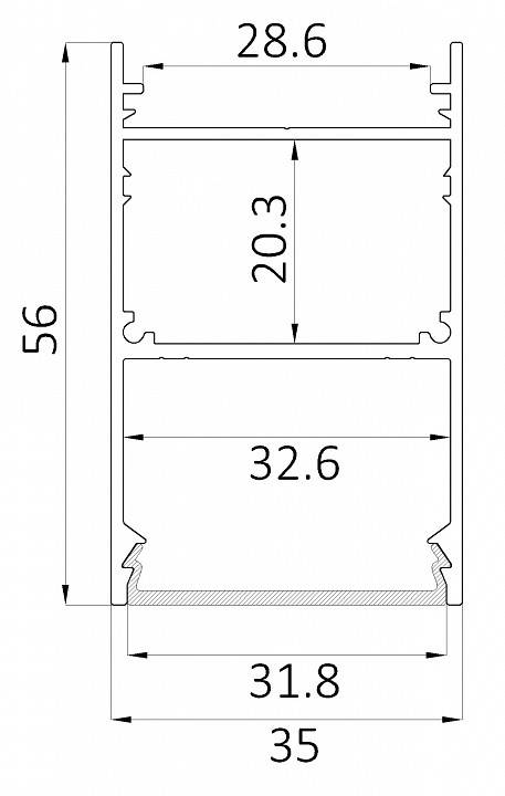Светильник накладной Elektrostandard LINE 3556 6063 24W 4000K черный 0412647