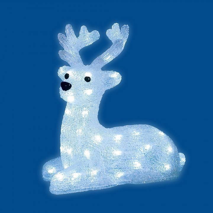 Фигура световая Uniel Лежащий оленёнок 32 см 50 LED 09560