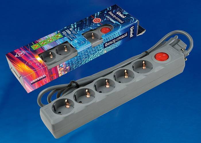 Удлинитель с выключателем Uniel S-Gsu5 UL-00001749