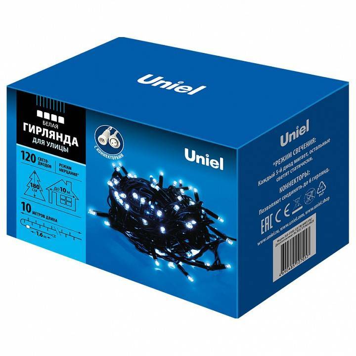 Гирлянда Нить Uniel ULD-S 10 м 100 LED IP20 синий UL-00003944