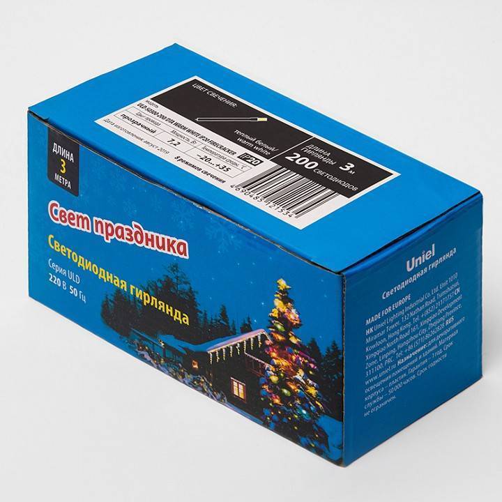 Гирлянда Нить Uniel ULD-S3000 30 м 300 LED IP20 мультиколор UL-00005477