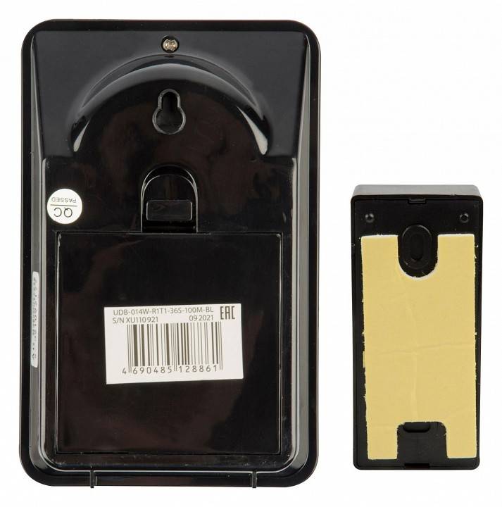 Звонок беспроводной Uniel UDB-014W черный UL-00006433