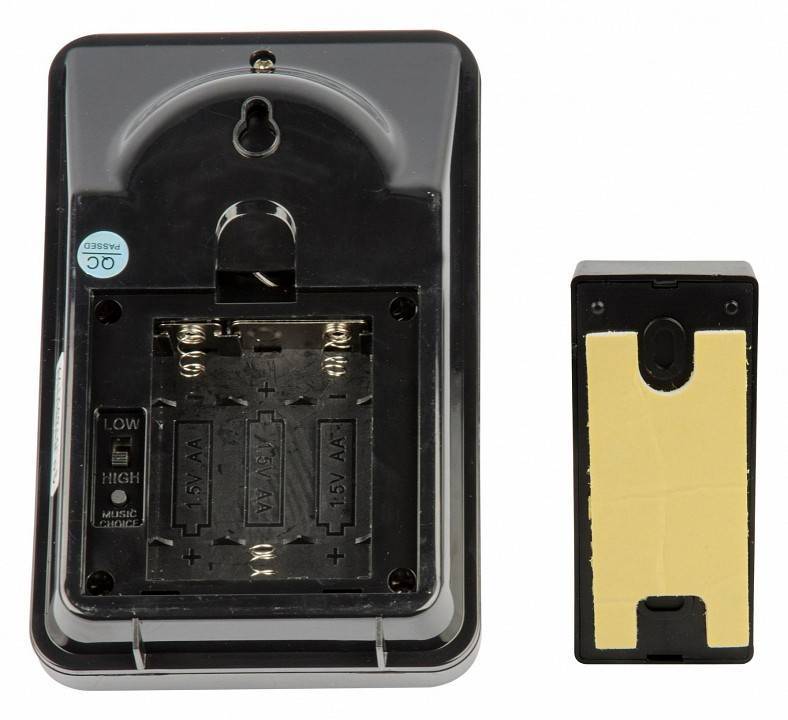 Звонок беспроводной Uniel UDB-014W черный UL-00006433