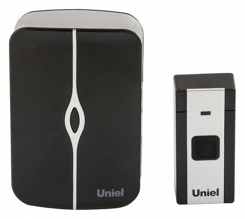 Звонок беспроводной Uniel UDB-015W белый/черный UL-00006434