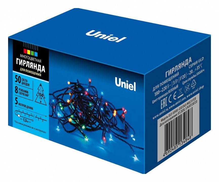 Гирлянда Нить Uniel ULD-S0500 UL-00007303