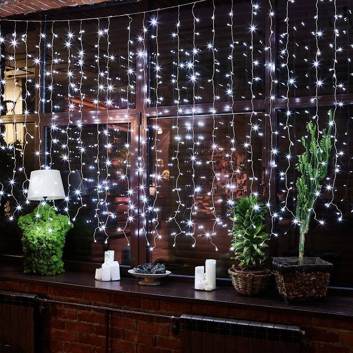 Гирлянда-занавес Uniel ULD-C3020-384/DTA/RC WHITE 3x2 м IP44 UL-00008562