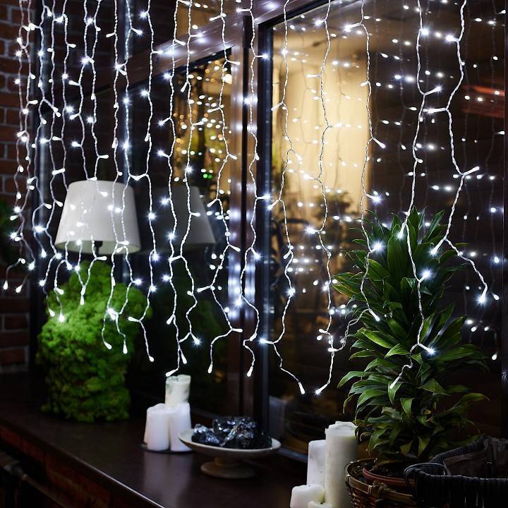 Гирлянда-занавес Uniel ULD-C3020-384/DTA/RC WHITE 3x2 м IP44 UL-00008562