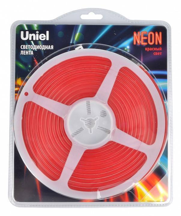 Лента светодиодная гибкий неон Uniel ULS-N01 220В 8 Вт/м IP67 3000K UL-00009087