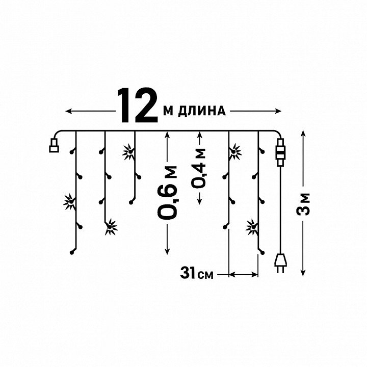 Гирлянда Нить Uniel ULD UL-00013122