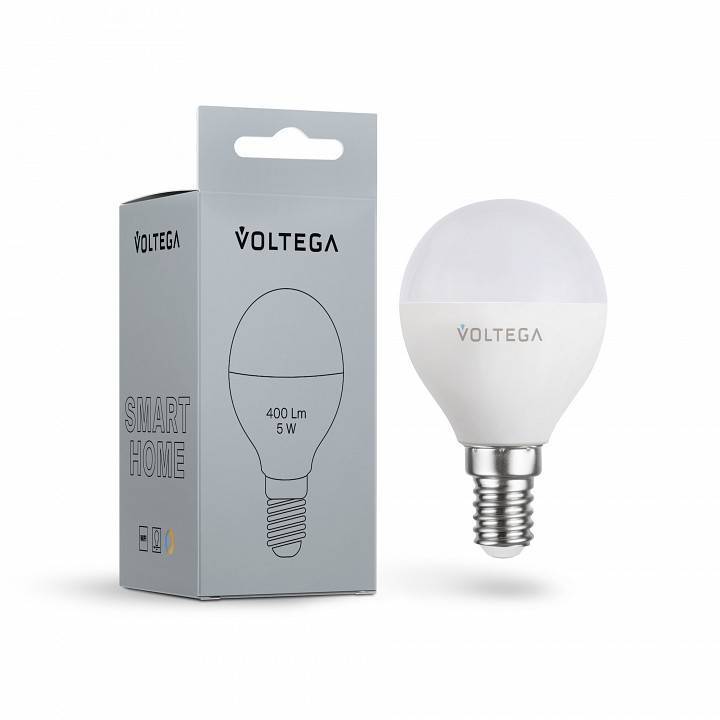 Умная светодиодная лампа Voltega Wi-Fi bulbs E14 5 Вт 2700-6500 K 2428