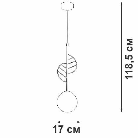 Подвесной светильник Vitaluce V29830-8/1S