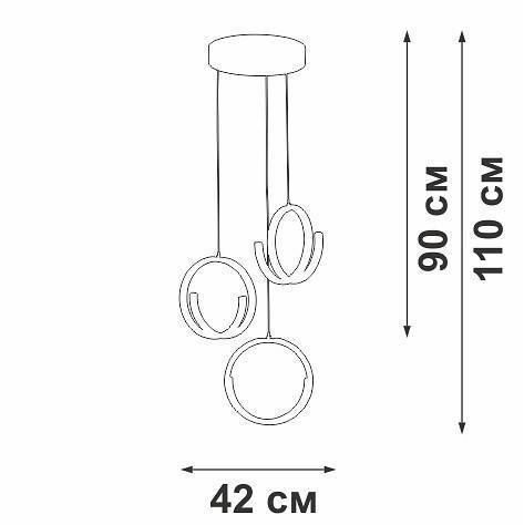 Подвесной светильник Vitaluce V30480 V30480-0/3S