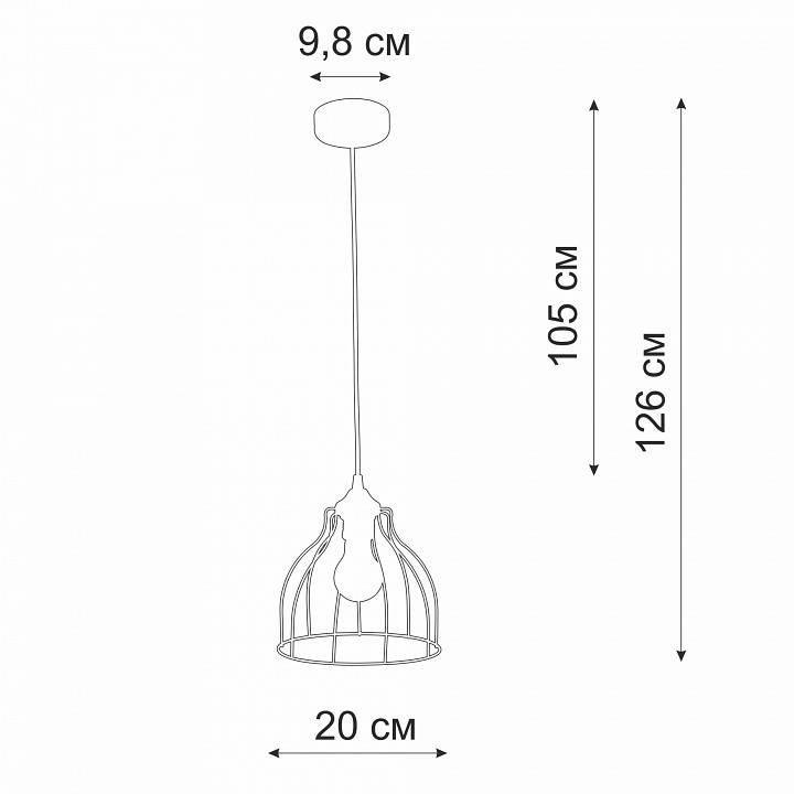 Подвесной светильник Vitaluce V3102-0/1S