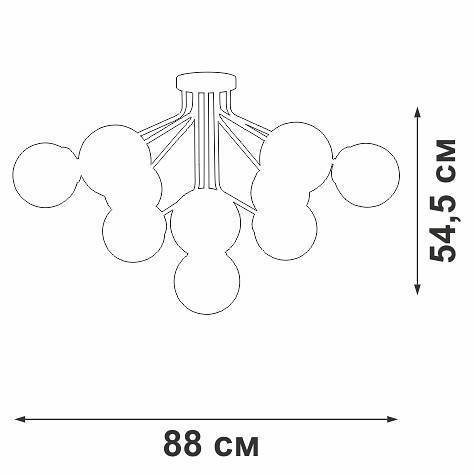 Потолочная люстра Vitaluce V42870 V42870-8/10PL