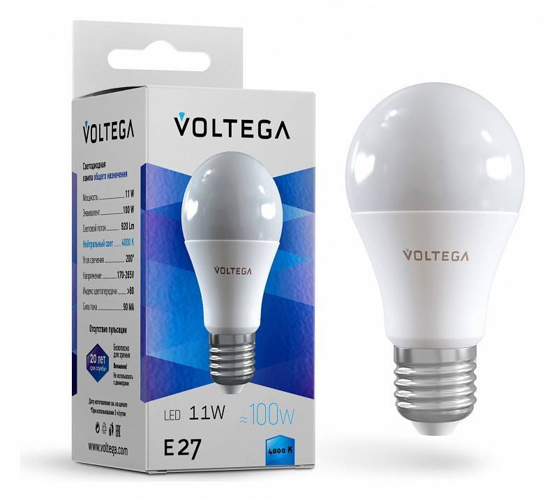 Лампа светодиодная Voltega General purpose bulb 11W 5738