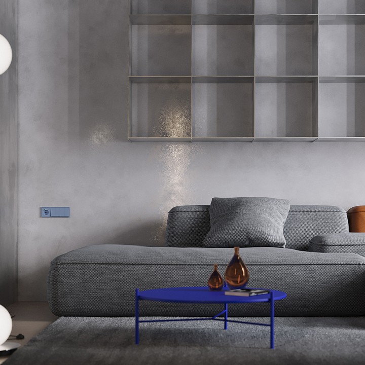 Накладка для розетки с заземлением и со шторками и 2хUSB type A и C Voltum S70 VLS001015