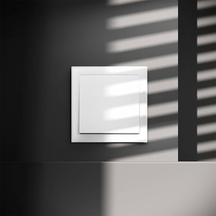 Выключатель одноклавишный без рамки Voltum S70 VLS010102