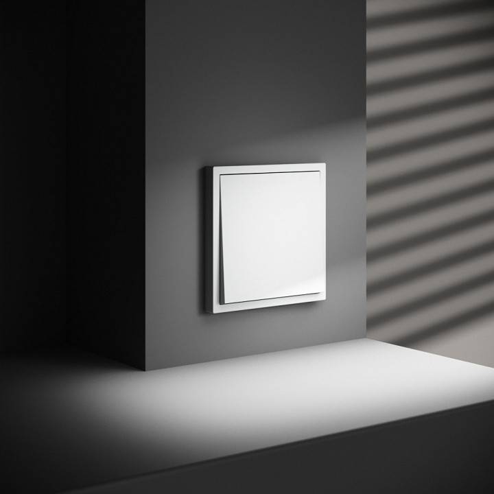 Выключатель одноклавишный без рамки Voltum S70 VLS010102