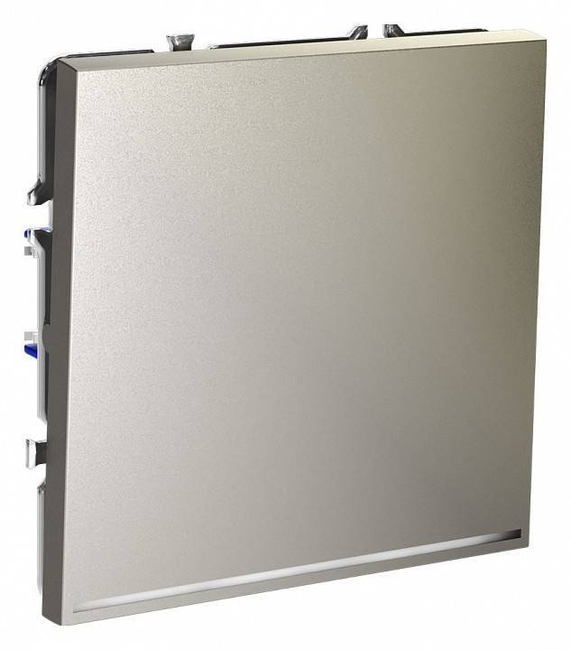 Выключатель одноклавишный с подсветкой без рамки Voltum S70 VLS010204