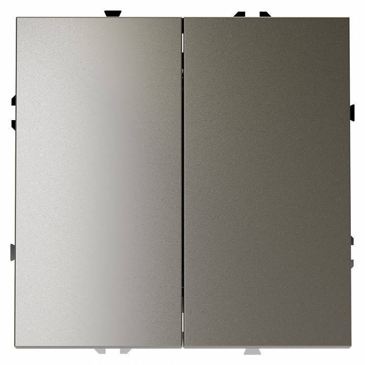 Выключатель двухклавишный без рамки Voltum S70 VLS020104