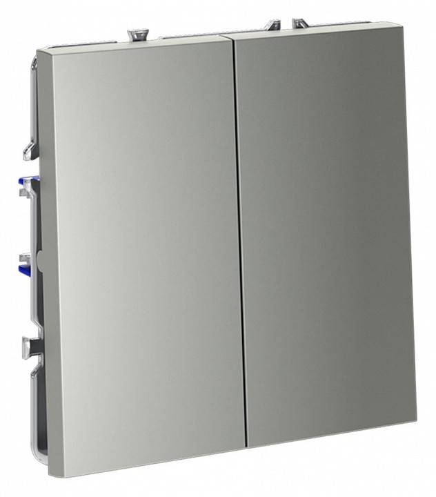 Выключатель двухклавишный без рамки Voltum S70 VLS020105