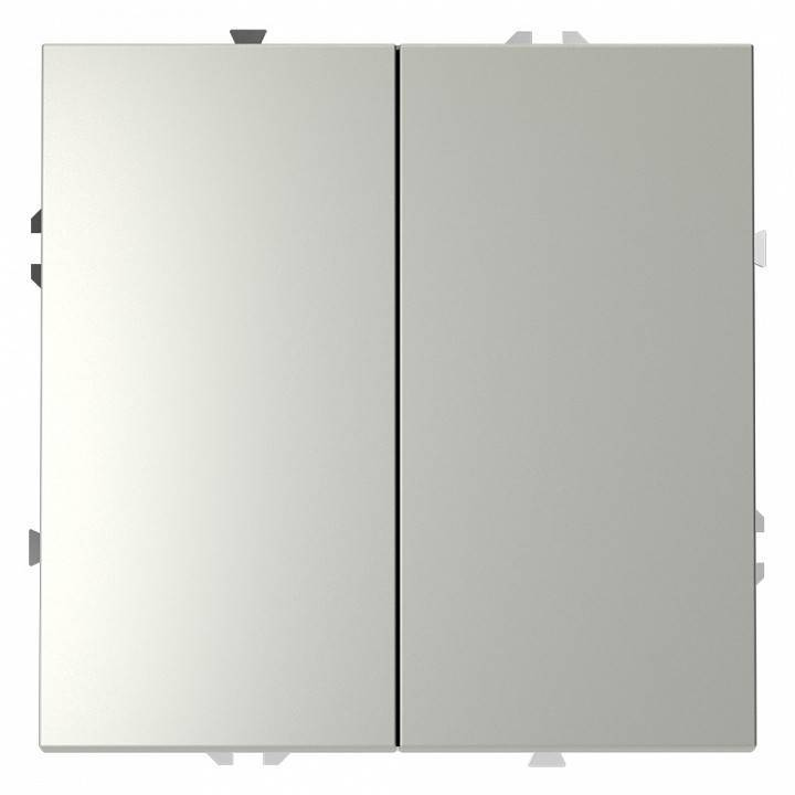 Выключатель двухклавишный без рамки Voltum S70 VLS020105