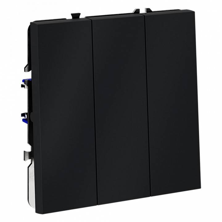 Выключатель трехклавишный без рамки Voltum S70 VLS030107